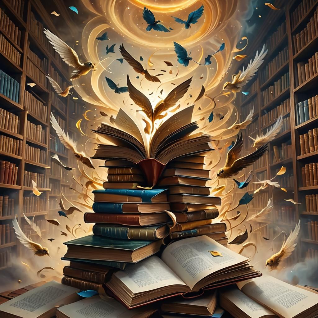 Surreal Books Come to Life in Dreamlike Library