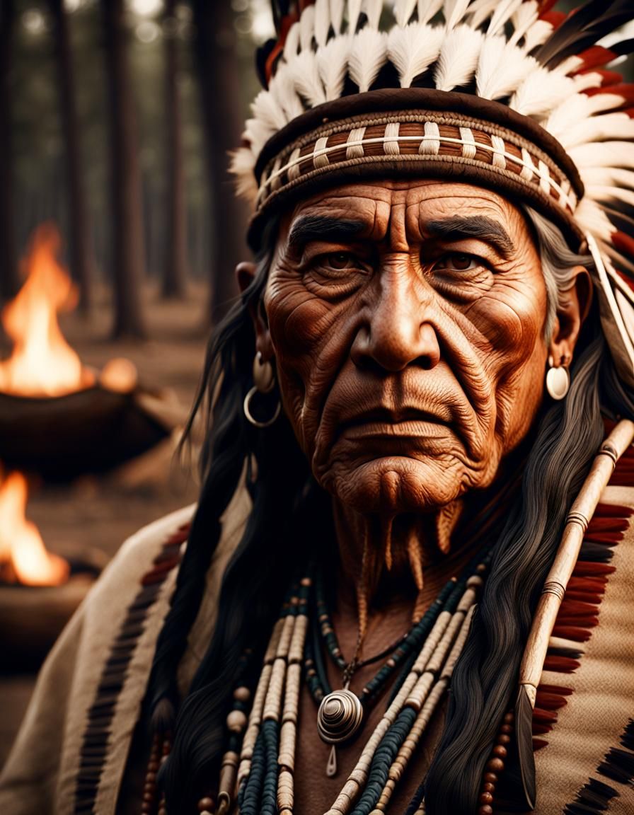 A old Native American medicine man