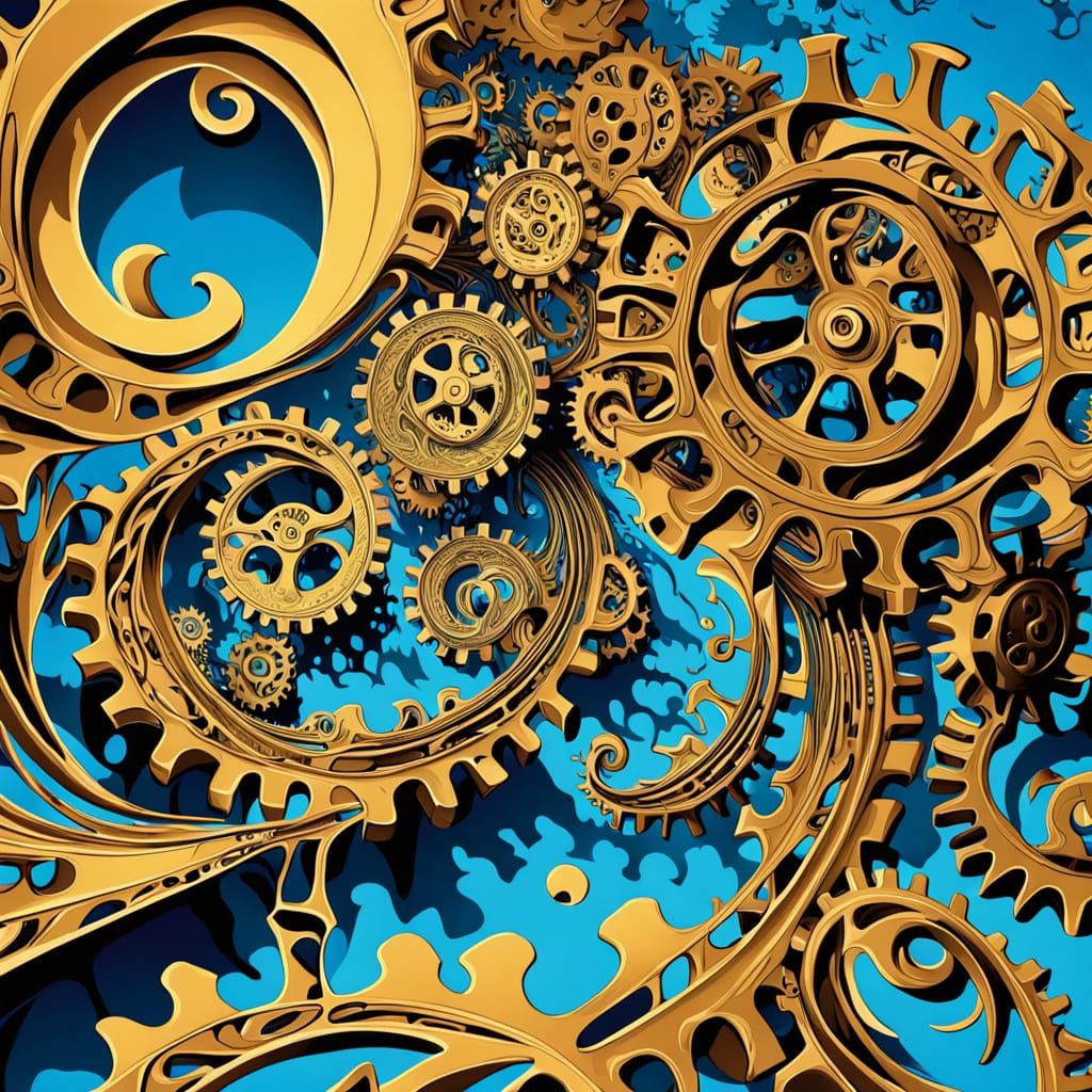 Surreal Face Optical Illusion in Vibrant, Dreamlike Colors