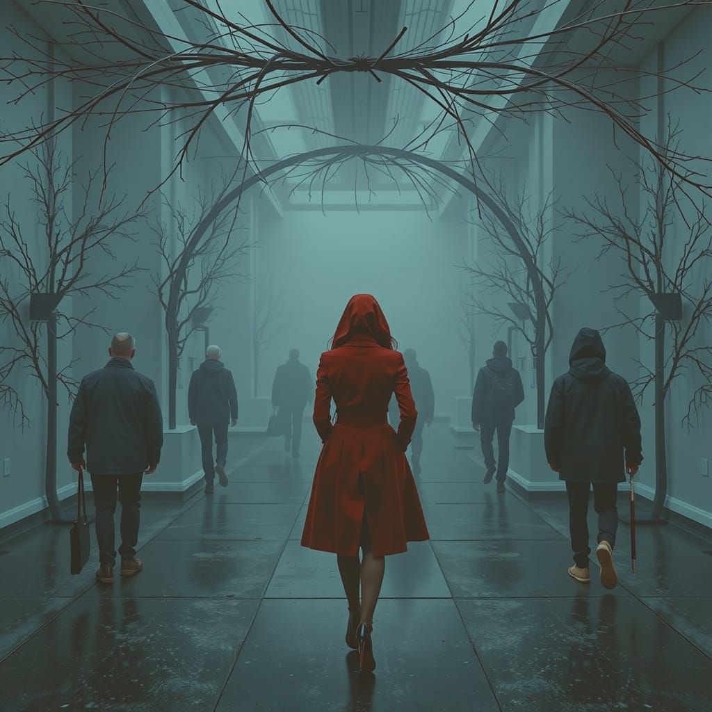 Abstract Expression of Red Tones and Hues