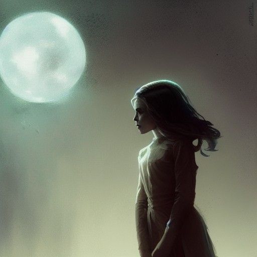 Sinister Ghost Girl Among the Stars