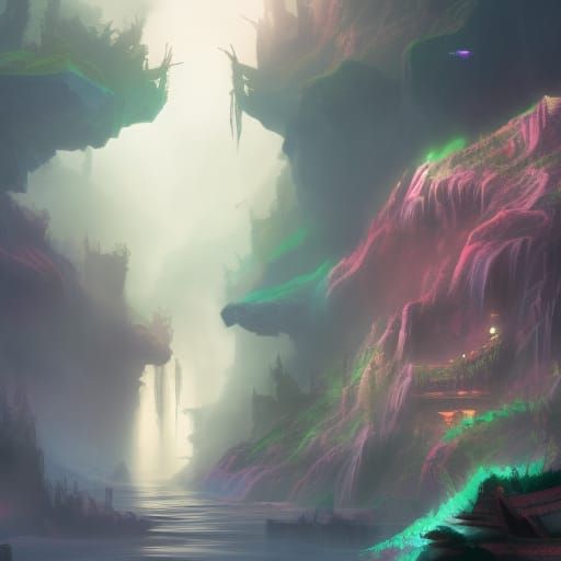 Yae Miko Fantasy Concept Art in 8k