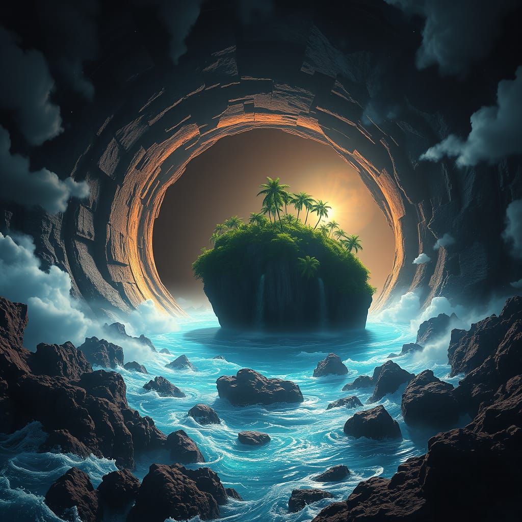 Epic Black Hole Swallows Tropical Island in Ultra Realistic ...