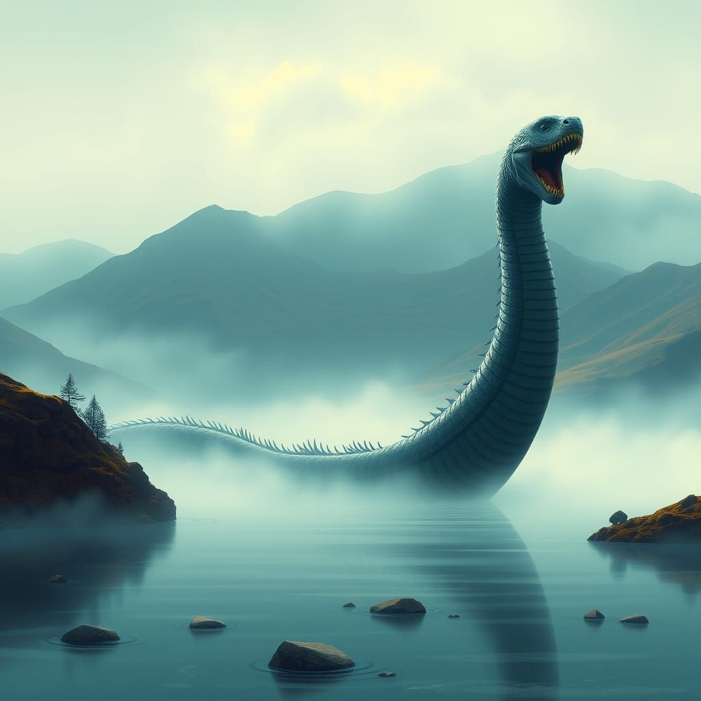Loch Ness Monster Emerges from Scottish Waters