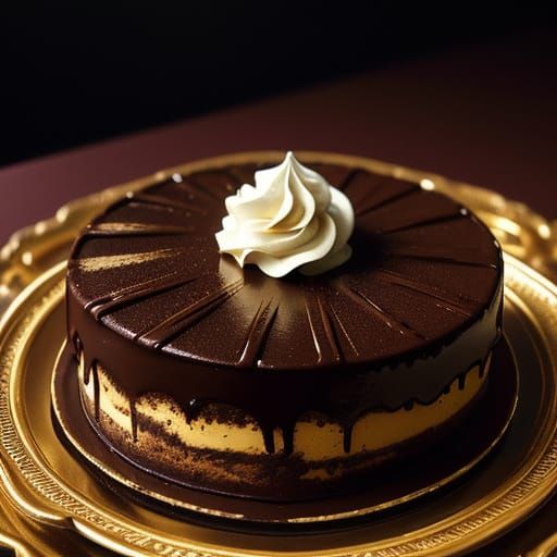 Hyperrealistic Chocolate Dessert Food Photography