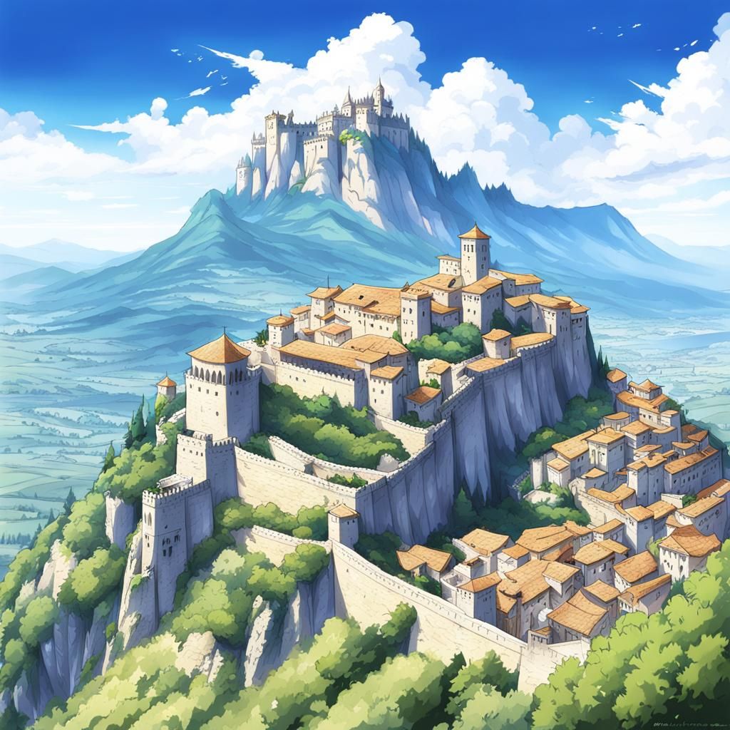 San Marino Personified: An Anime-Style Rendition