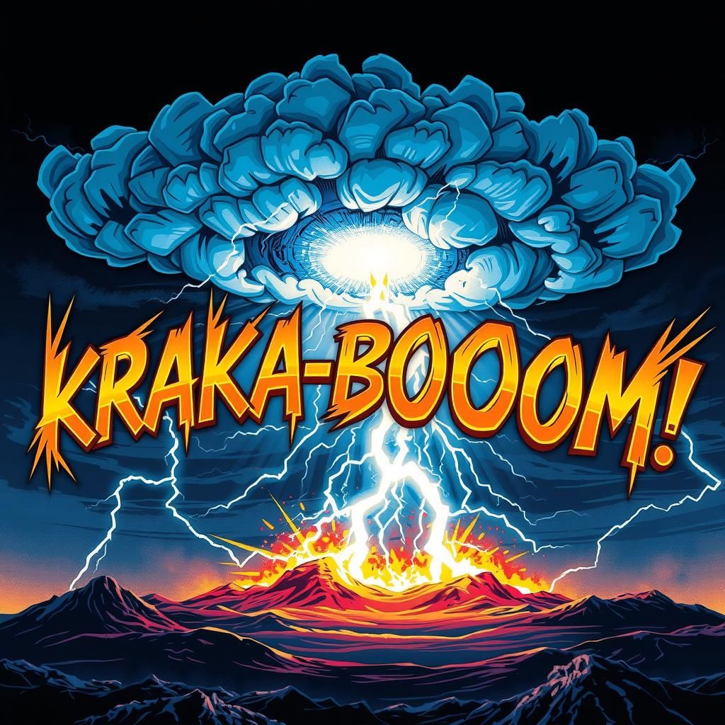 Electrified Lightning Strikes in a Stormy Sky