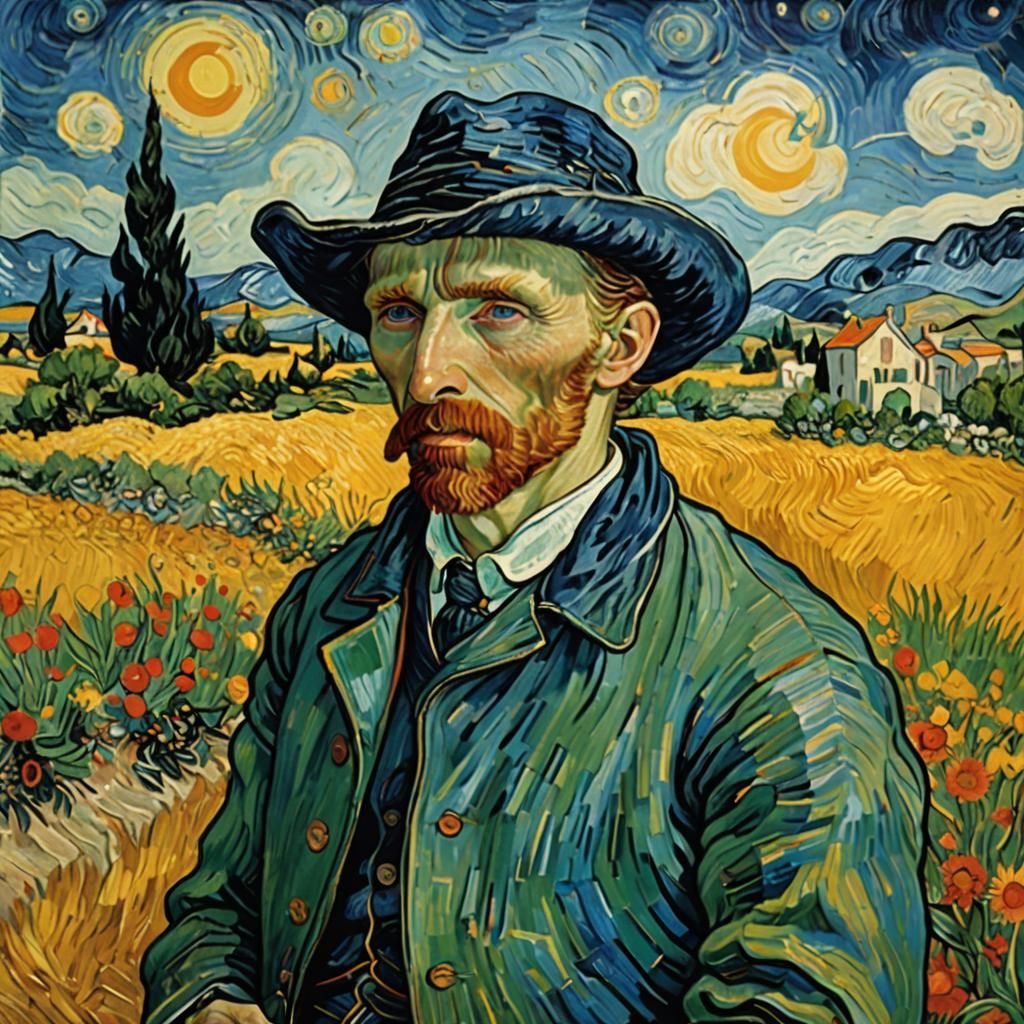 Van Gogh Inspired Haystacks in Provence