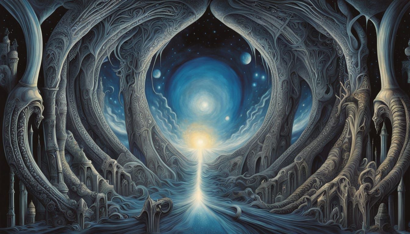 Celestial Dreamscape in Infinite Cosmic Colors