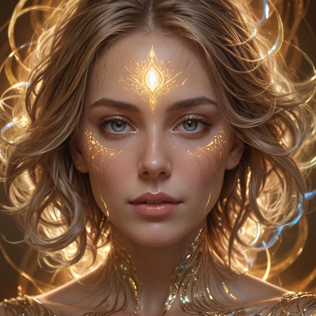 Ethereal Mind Cleaner Portrait in Digital Art Style