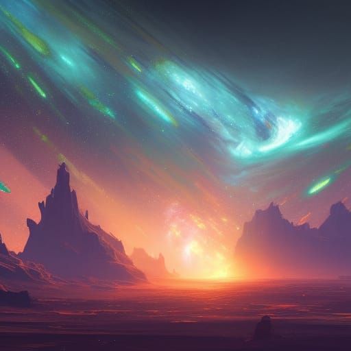 Spectacular Milky Way Galaxy Concept Art