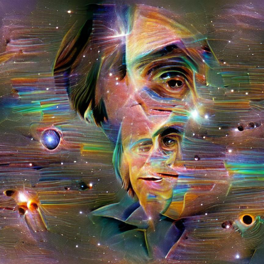 Iconic Portrait of Carl Sagan