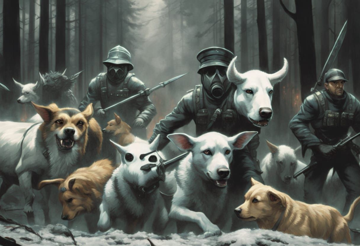 Joyous Chaos In Political Satire Concept Art