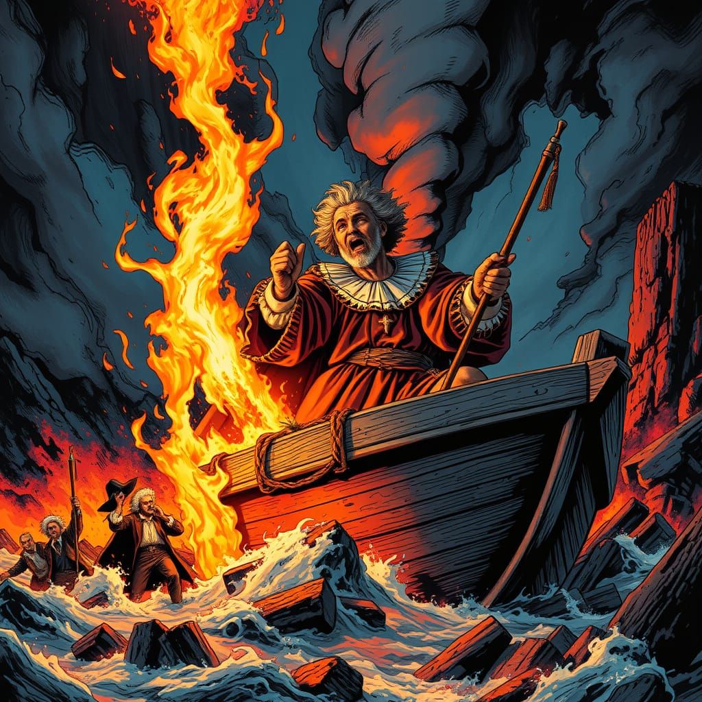 Christopher Columbus Ablaze: Comic Book Art