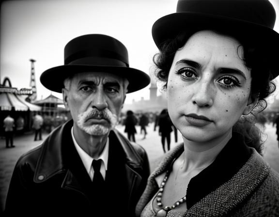 Coney Island Portrait in Street Photography Style