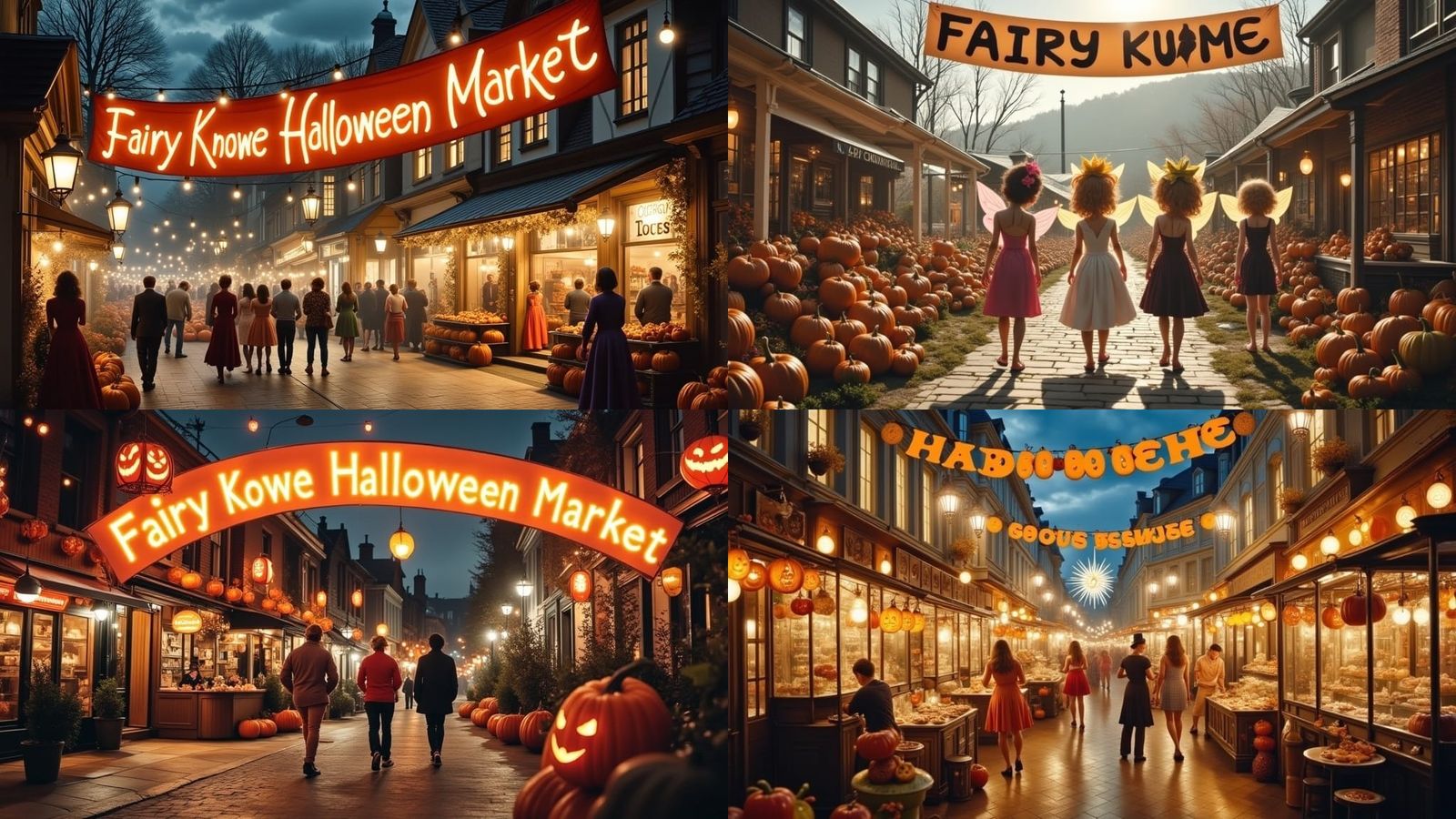 Fairies Celebrate Halloween at Fairy Knowe Market