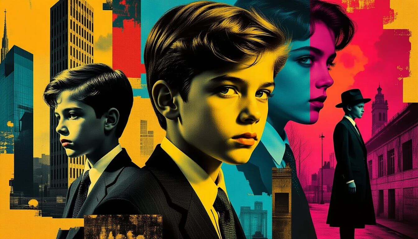 Surreal Collage of Lost Boys and Golden Girls