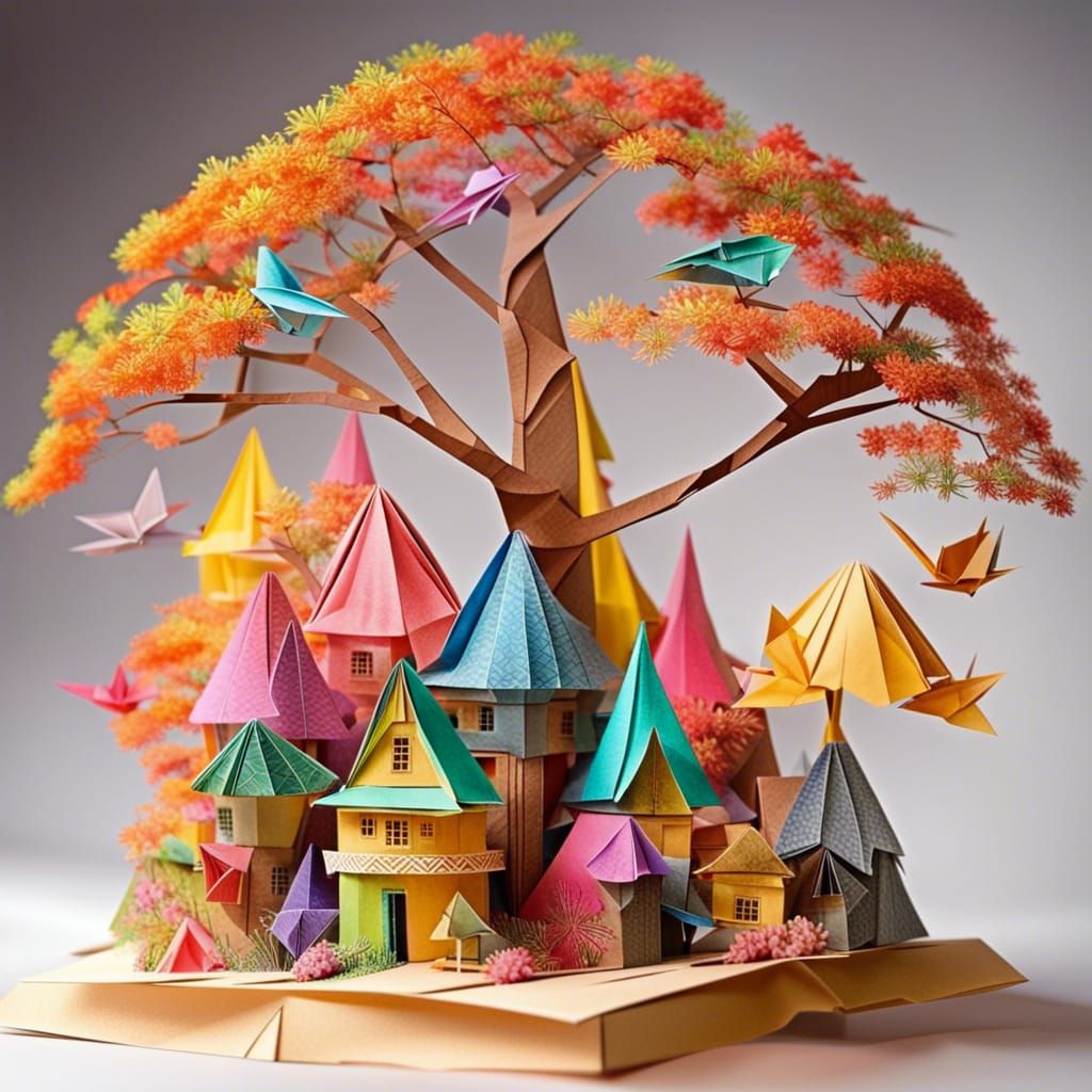 Origami World: Fantastical Folded Art in Unreal Engine
