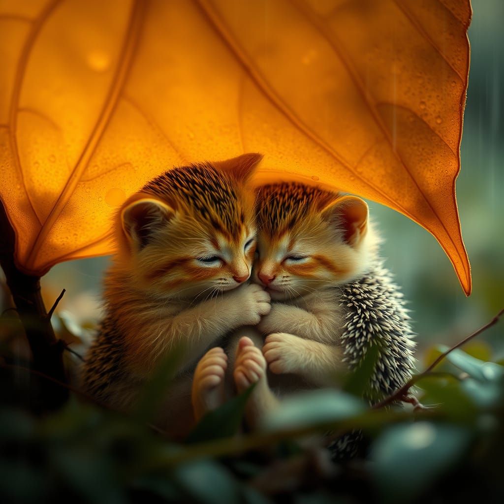 Golden Whimsy: A Cozy, Dreamlike Encounter