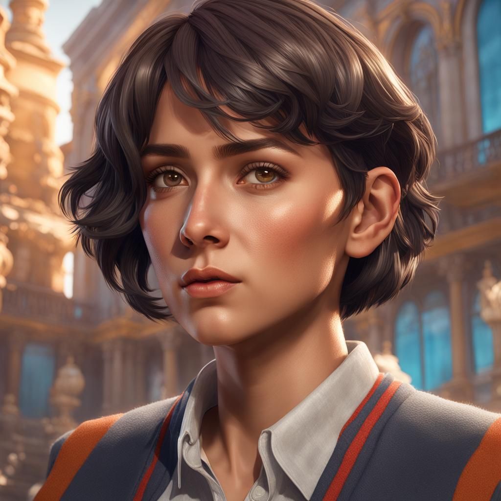 Beautiful Latin Teacher Portrait in Dynamic Lighting