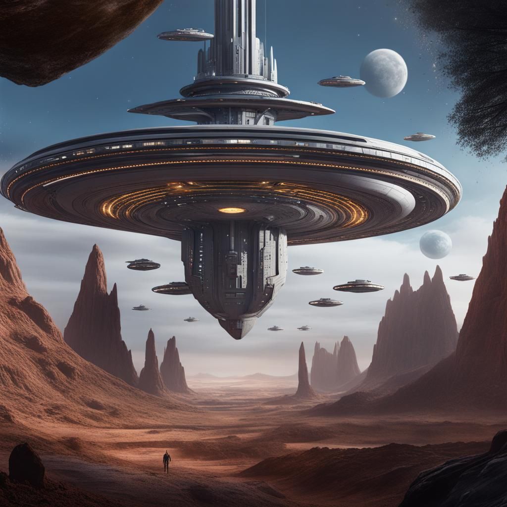 Star Trek Inspired Fantasy Concept Art in 8K