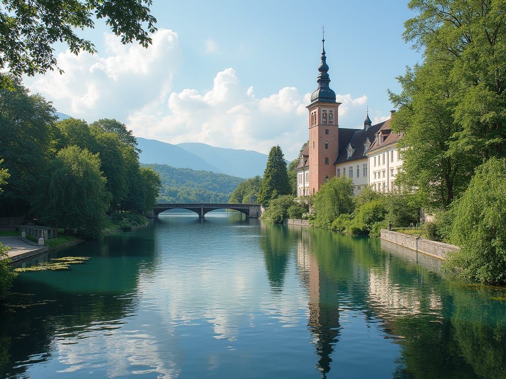 Zürich Landscape Inspired by Impressionism and Modernism