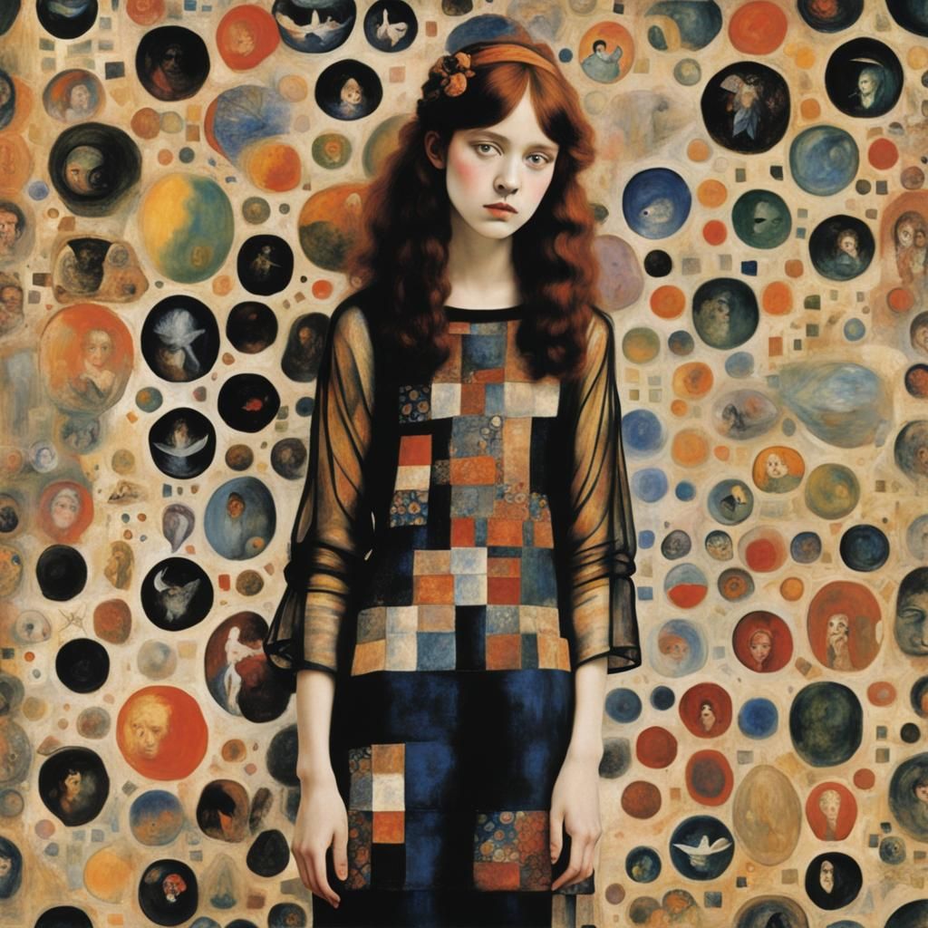 Mystical Cosmic Landscape in Bohemian Style