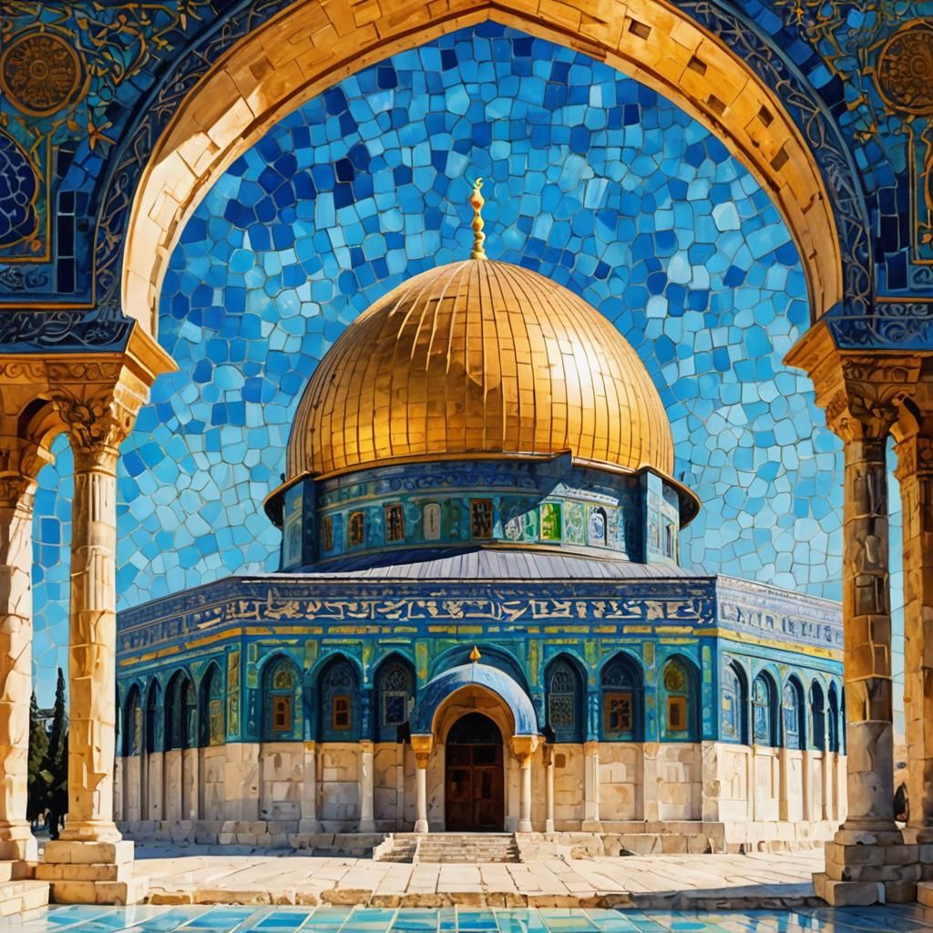 Dome of the Rock in Jerusalem: Impressionist Style