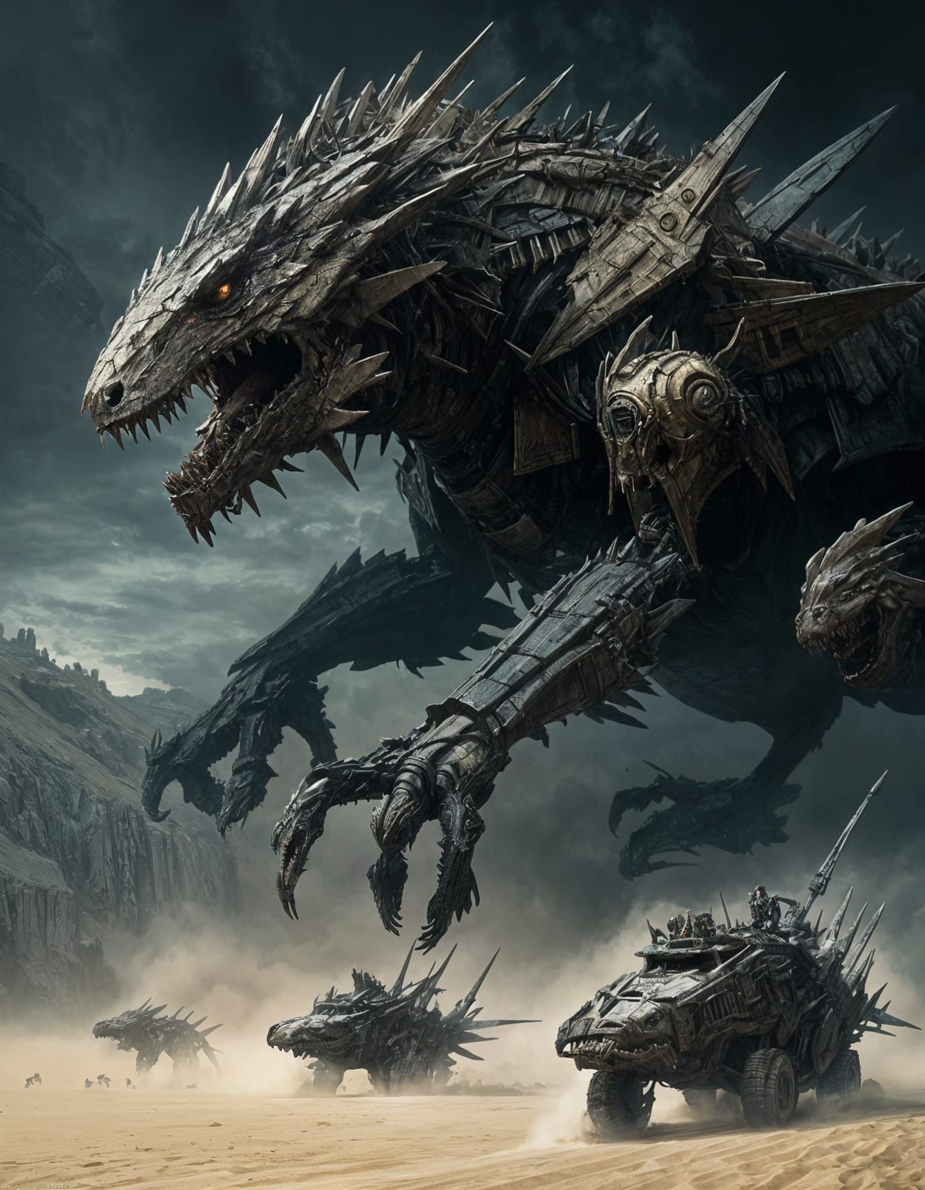 Horrific Zoids Illustration in the Style of Doré