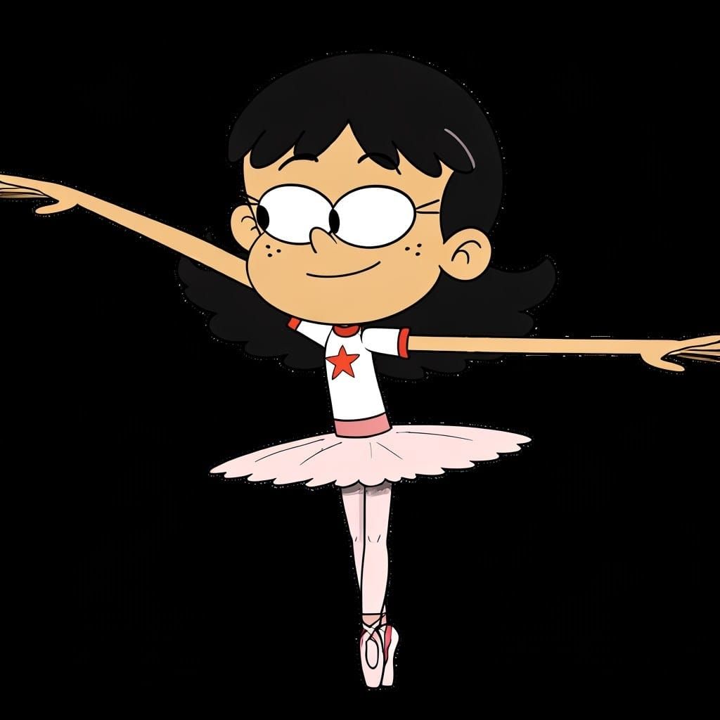 Imagine Stella Zhau from The Loud House as a graceful baller...