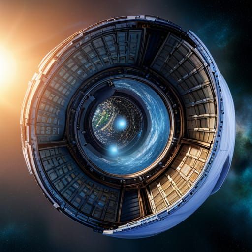 Inside an O'Neill Cylinder Space Station