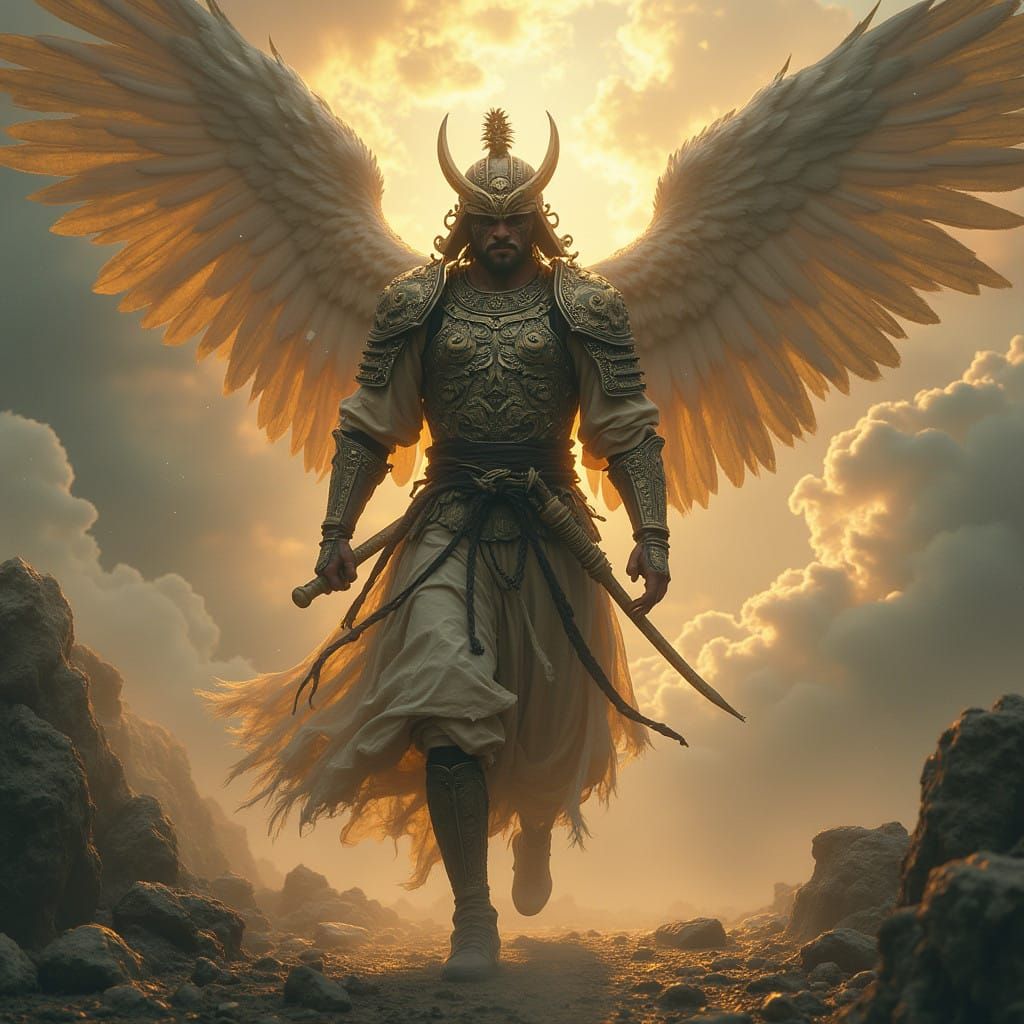 Celestial Warrior Monk Steps into Infinity