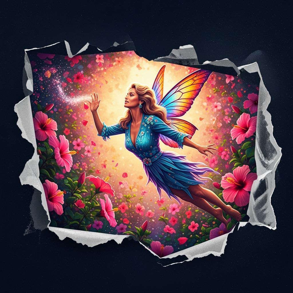 Fairy in Hibiscus Garden with Cinematic Details