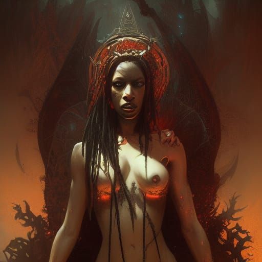 Dark Fantasy Voodoo Concept Art in 8k Resolution