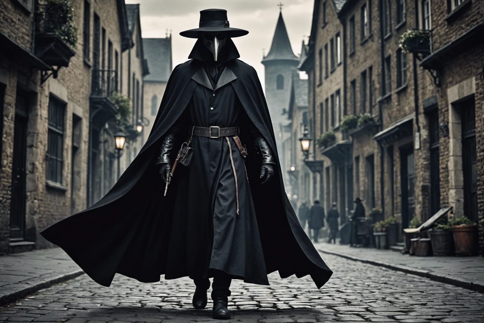 Mysterious Plague Doctor Costume Design