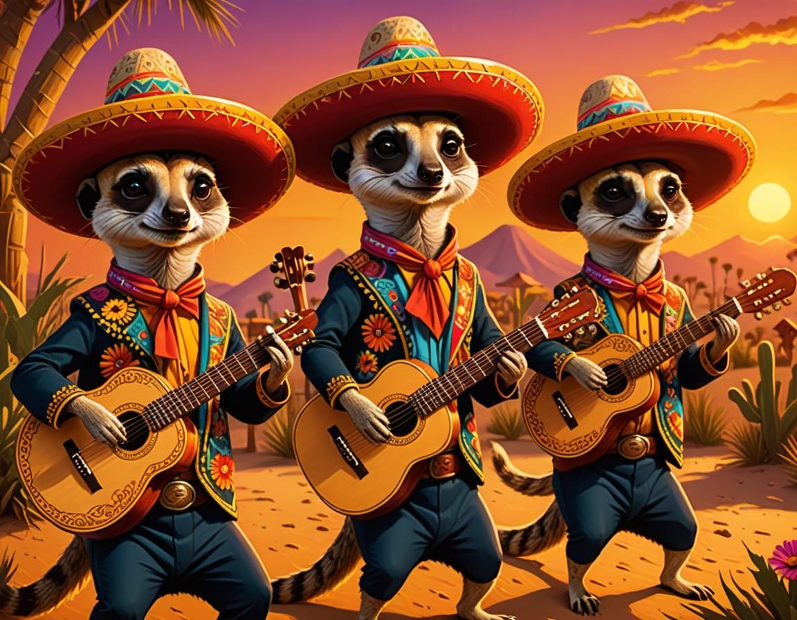 Meerkat mariachi band