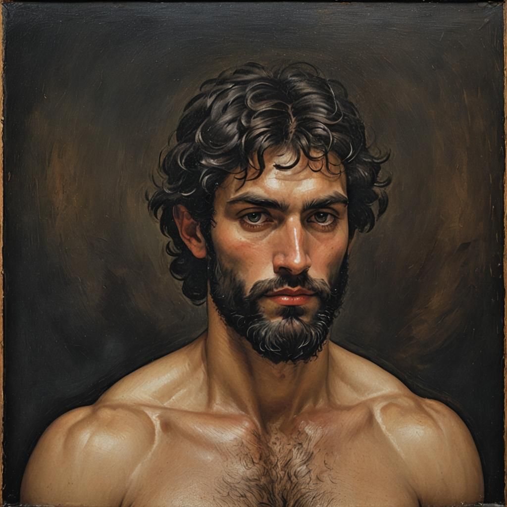 Renaissance Portrait of Venetian Man in Tizian Style