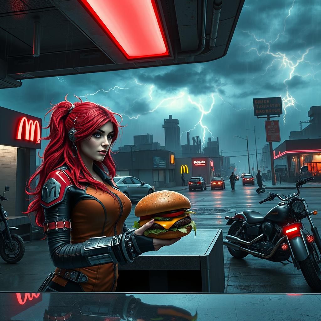 Cyberpunk McDonald's World