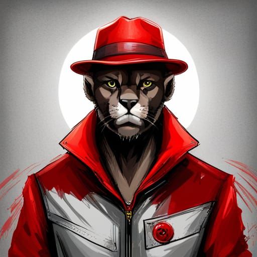 Gritty Alley Cat Character Concept Art