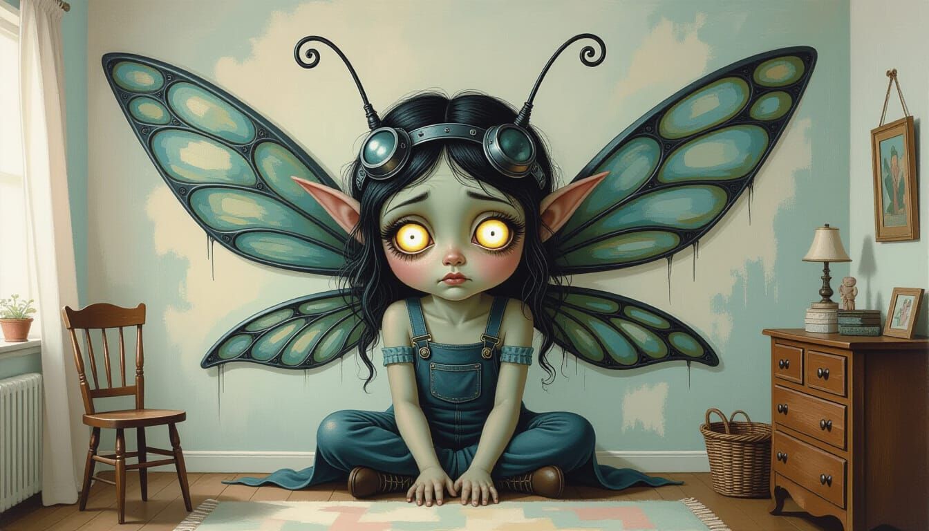 Melancholy mechanic fairy