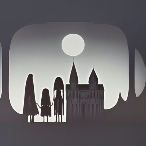 Addams Family Member Walking Cousin Itt: Art Deco Gothic