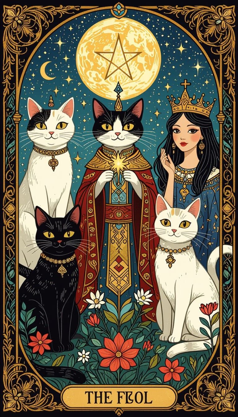 Cats as Tarot Cards: A Whimsical Interpretation