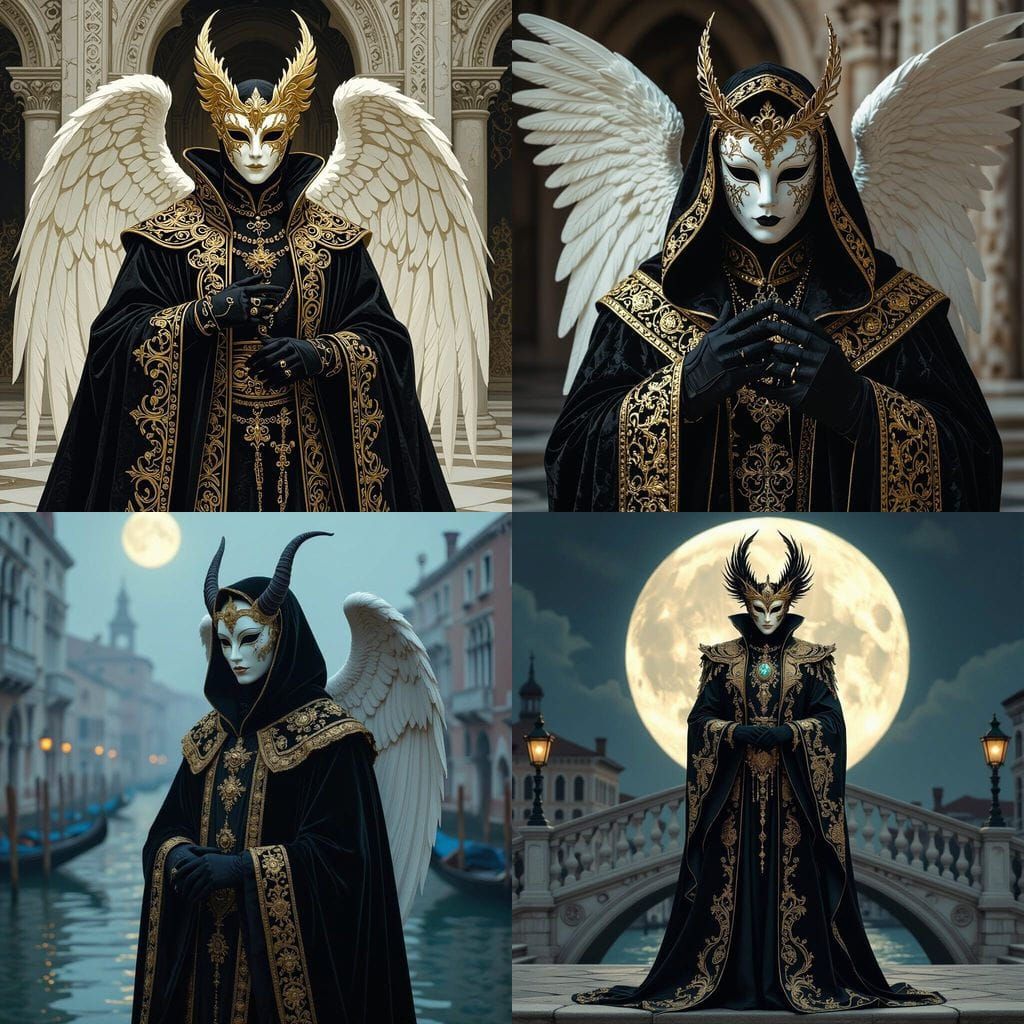 Demonic Angel of Venice in Ceremonial Robes