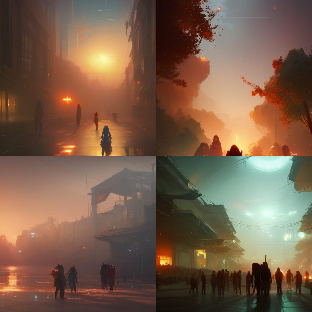 Utopian Future: Glowing Community of Love