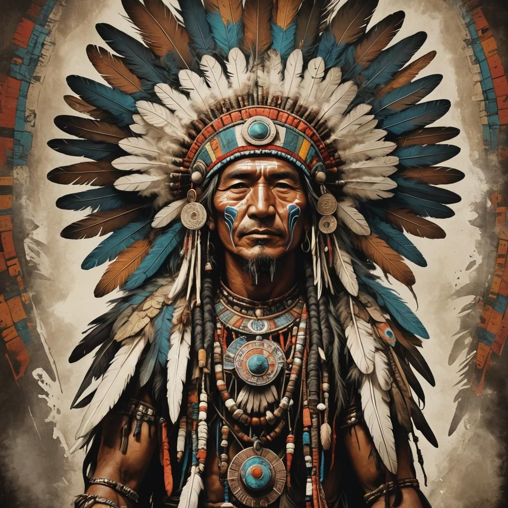 Feathered Headdress of a Shaman God