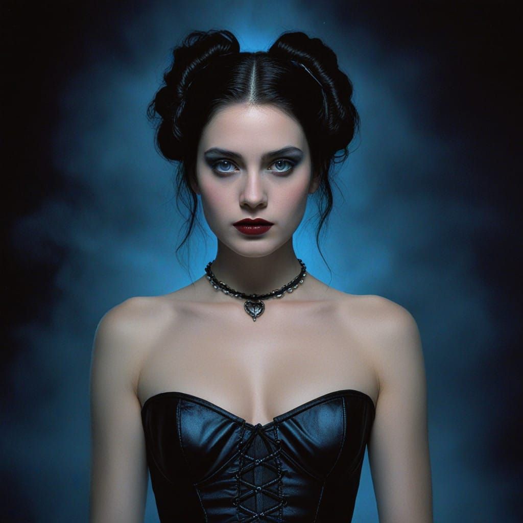 Ethereal Beauty in Midnight Fog