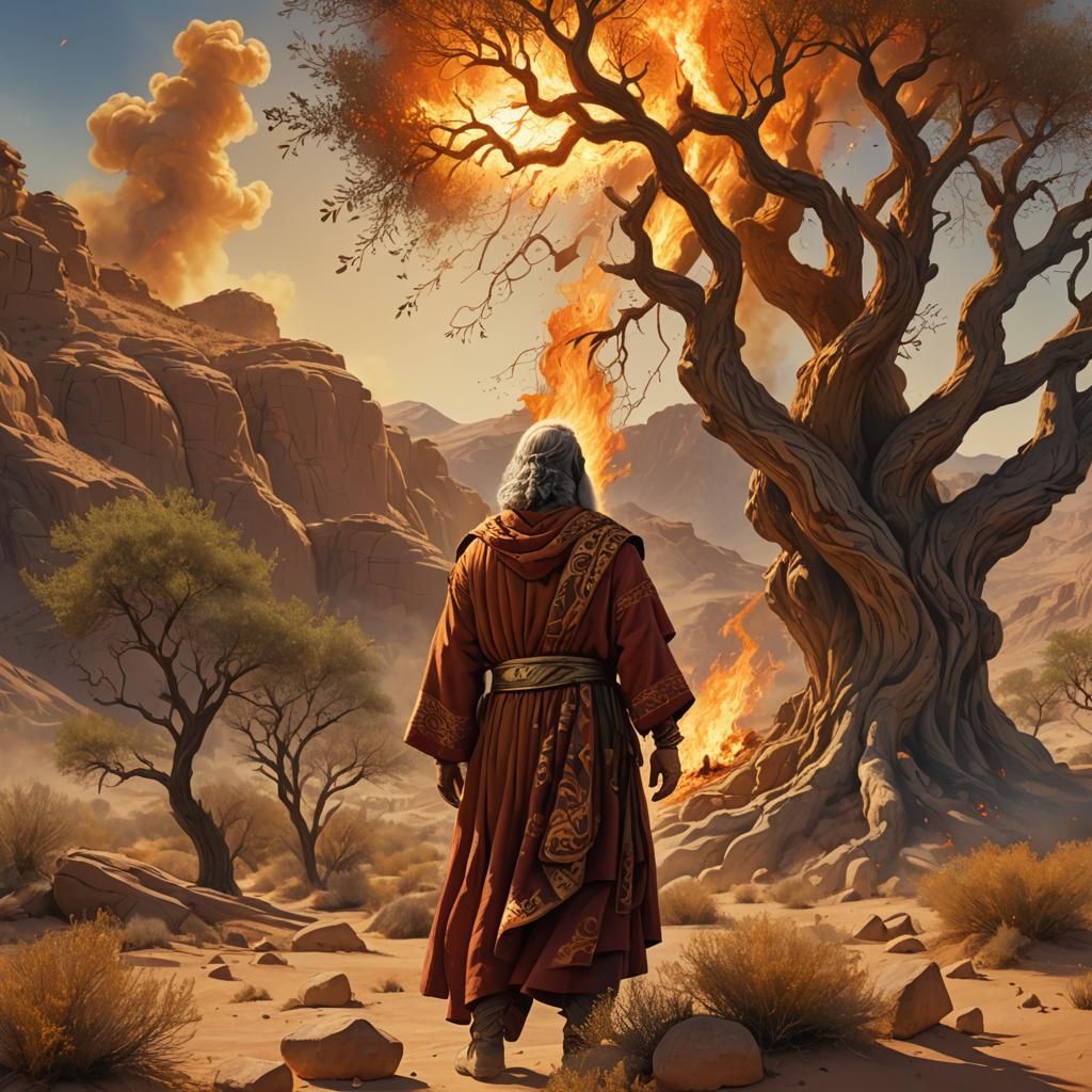 Moses and the Burning Bush Concept Art
