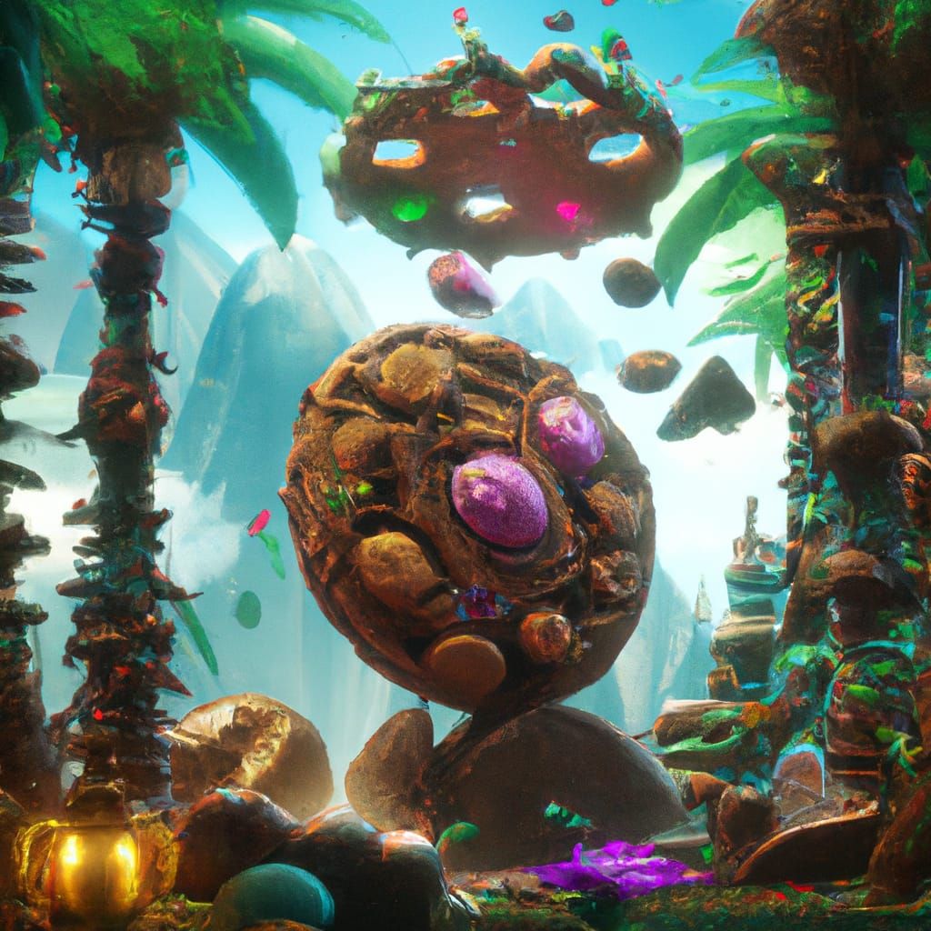 Cookie Clicker Artifact in Detailed Matte Painting