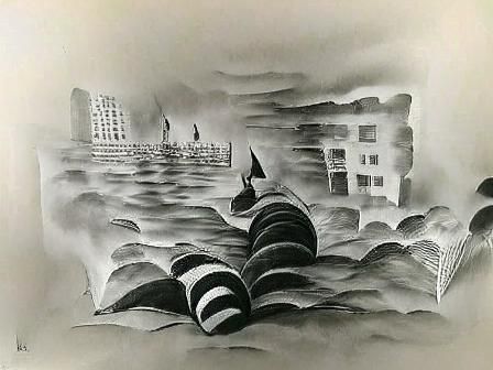 Barcelona in Pen and Ink, Addams Style