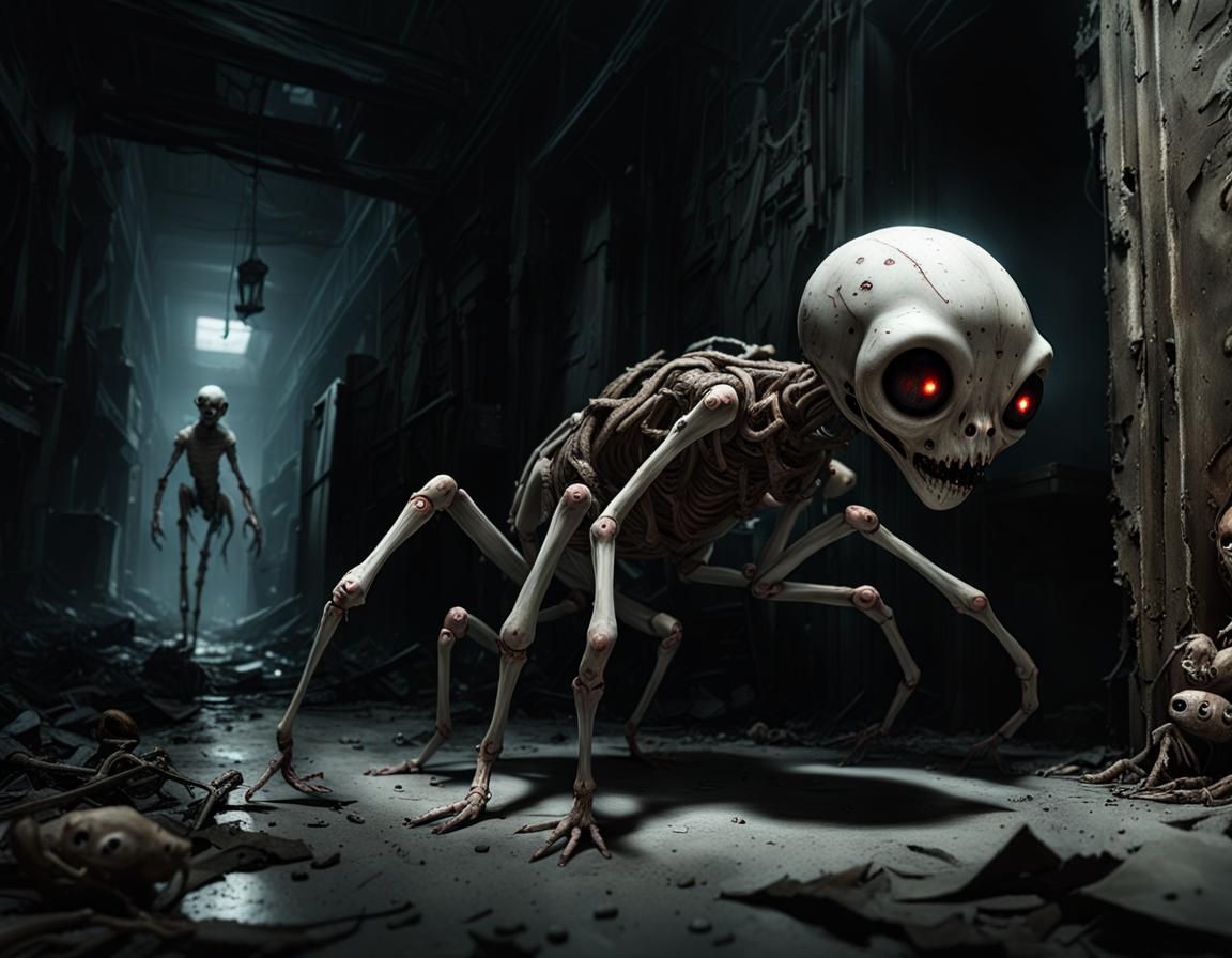 Eerie Biomechanical Horror Crawls Through Asylum